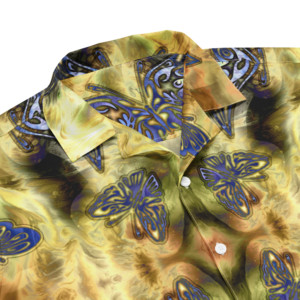 Butterflies: Unisex button shirt Button-Up Shirts butterflies