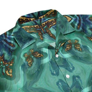 Butterflies 2: Unisex button shirt Button-Up Shirts butterflies 2
