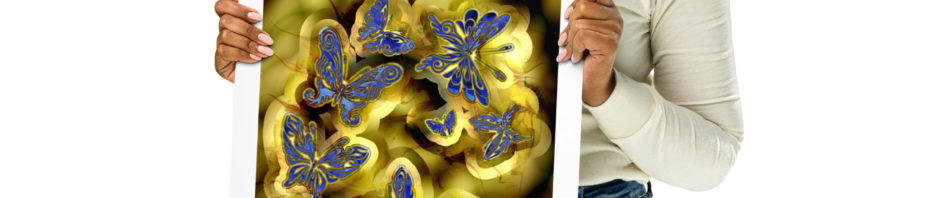 Butterflies 4: Print With Margin Prints butterflies 4