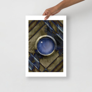 Blue Orb: Print With Margin Prints blue orb