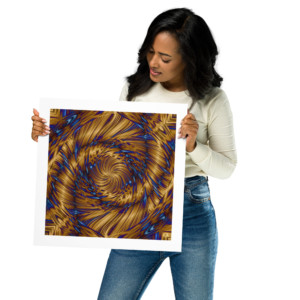 Brocade Spiral: Print With Margin Prints brocade spiral