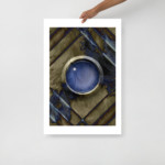 Blue Orb: Print With Margin Prints blue orb