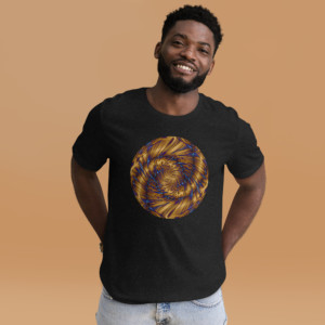 Brocade Spiral: Unisex t-shirt Clothing brocade spiral