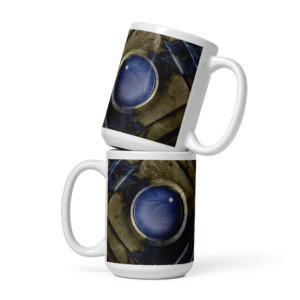 Blue Orb: White glossy mug Mugs blue orb