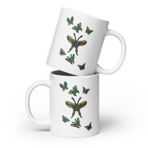Buterflies 2: White glossy mug Mugs butterflies 2