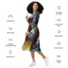 Cold Smoke: All-over print long sleeve midi dress - Image 9