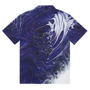 Cosmic Tidepool: Unisex button shirt Button-Up Shirts cosmic tidepool