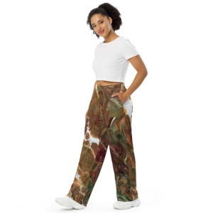 Chaotic Resonance: All-over print unisex wide-leg pants Clothing chaotic resonance