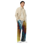 Cold Smoke: All-over print unisex wide-leg pants Clothing cold smoke