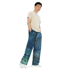 Crosscurrent: All-over print unisex wide-leg pants Clothing crosscurrent