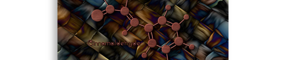 Cinnamaldehyde Molecule: Print Prints cinnamaldehyde molecule