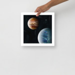 Companion Planets: Print With Margin Prints companion planets