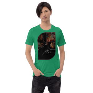 Cats Looking at Space: Unisex t-shirt Clothing cats looking at space