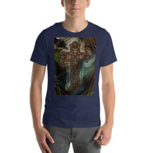 Copper Cross: Unisex t-shirt Clothing copper cross