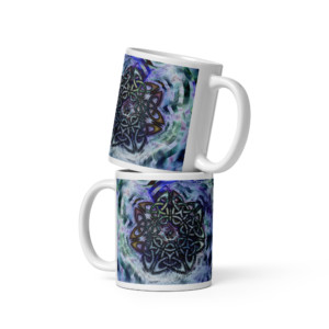Celtic Star: White glossy mug Mugs celtic star