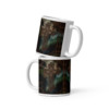 Copper Cross: White glossy mug
