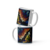 Crack at the Base of the World: White glossy mug