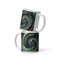 Curling Glass 4: White glossy mug Mugs curling glass 4