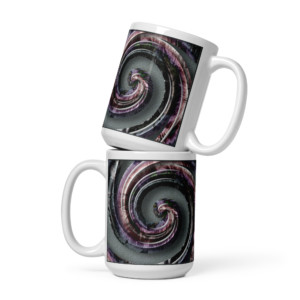 Curling Glass 2: White glossy mug Mugs curling glass 2