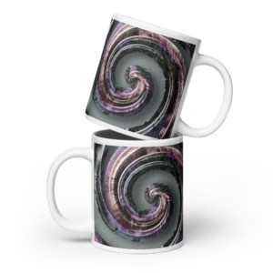 Curling Glass 2: White glossy mug Mugs curling glass 2