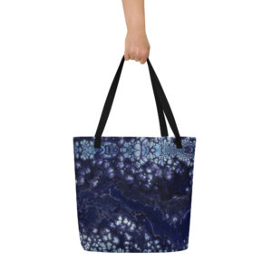 Encroaching Winter: All-Over Print Large Tote Bag Bags encroaching winter