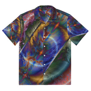 Dancing Rainbow: Unisex button shirt Button-Up Shirts dancing rainbow