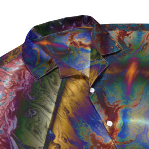 Dancing Rainbow: Unisex button shirt Button-Up Shirts dancing rainbow