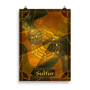 Element 16 – Sulfur: Print Prints element 16 sulfur