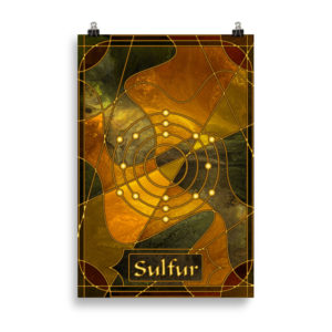 Element 16 – Sulfur: Print Prints element 16 sulfur