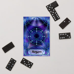 Element 18 – Argon: Standard Postcard Prints element 18 argon