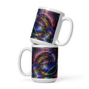 Dancing Rainbow: White glossy mug Mugs dancing rainbow