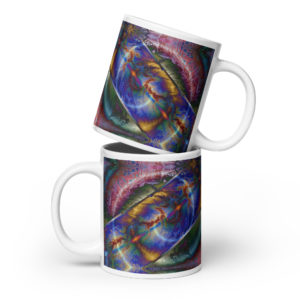 Dancing Rainbow: White glossy mug Mugs dancing rainbow