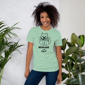 Beware of the Cat: Unisex t-shirt - Image 30