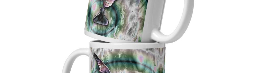 The Pen is Mightier Than the Sword: White glossy mug Mugs