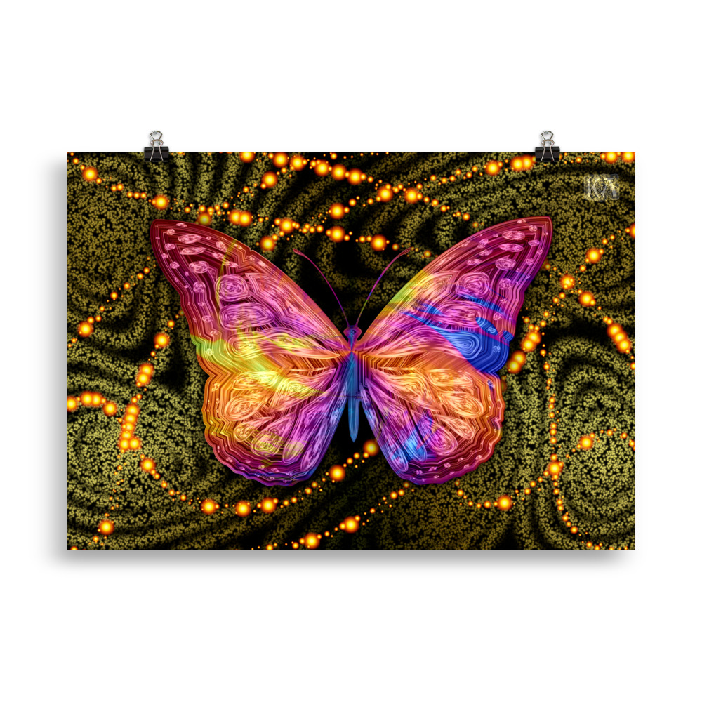 Psychedelic Butterfly: Print Prints psychedelic butterfly Psychedelic Butterfly: Print - Image 4