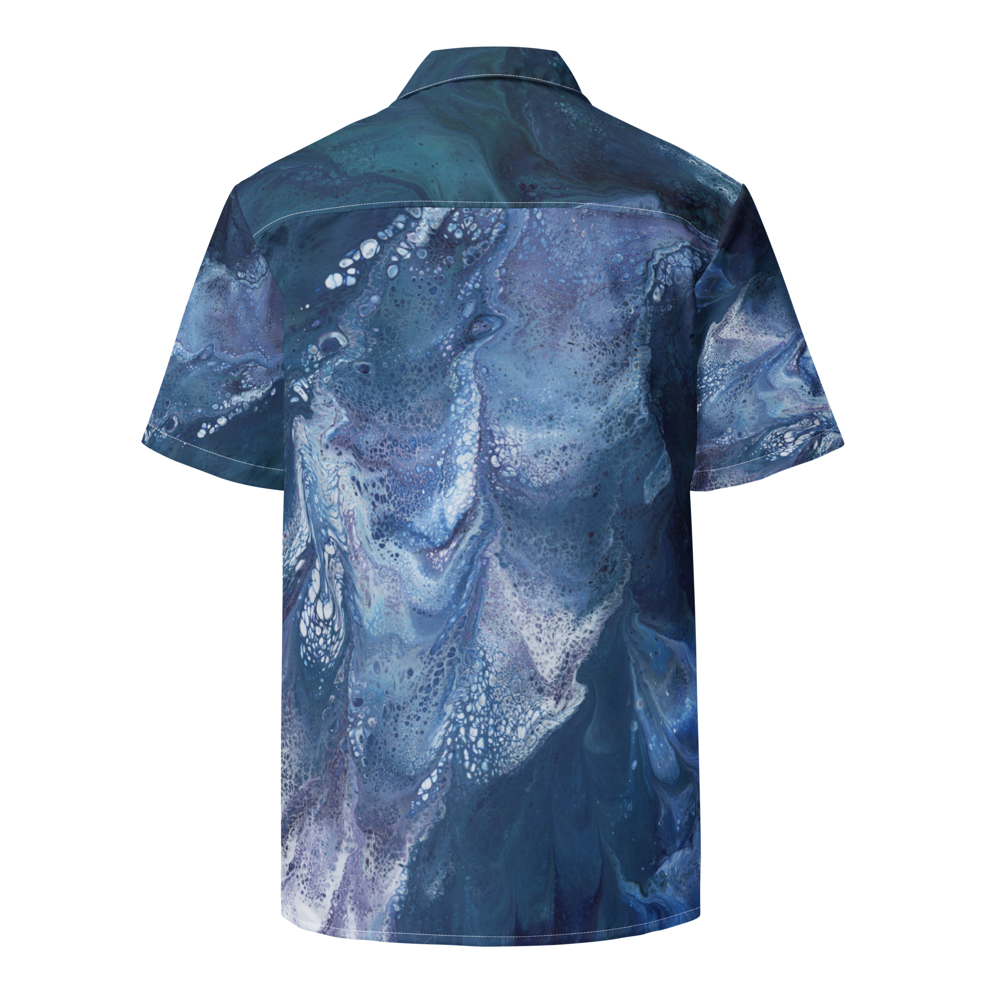 Waterfall Pool: Unisex button shirt Button-Up Shirts waterfall pool Waterfall Pool: Unisex button shirt - Image 5