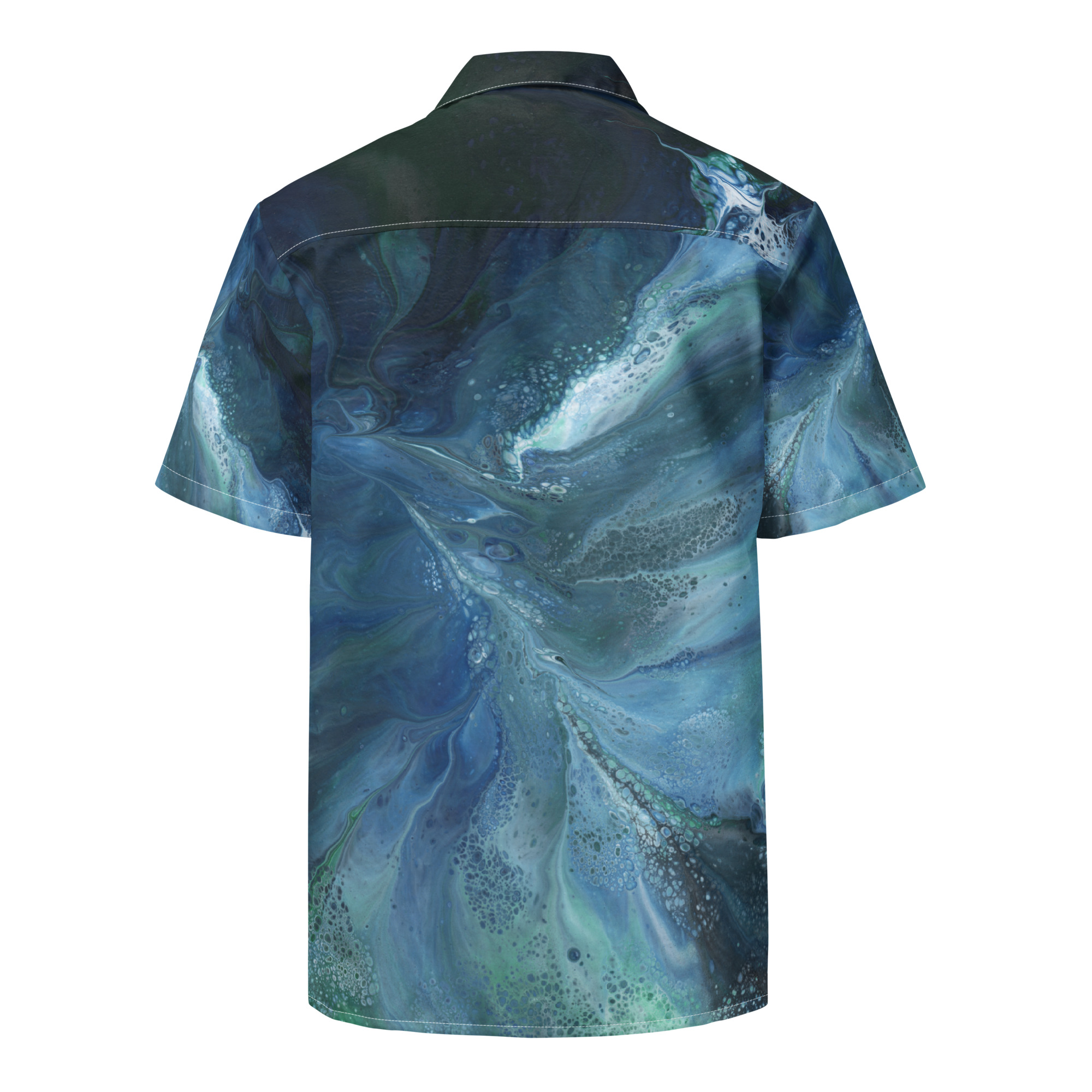Wave Over Sandbank: Unisex button shirt Button-Up Shirts wave over sandbank Wave Over Sandbank: Unisex button shirt - Image 9