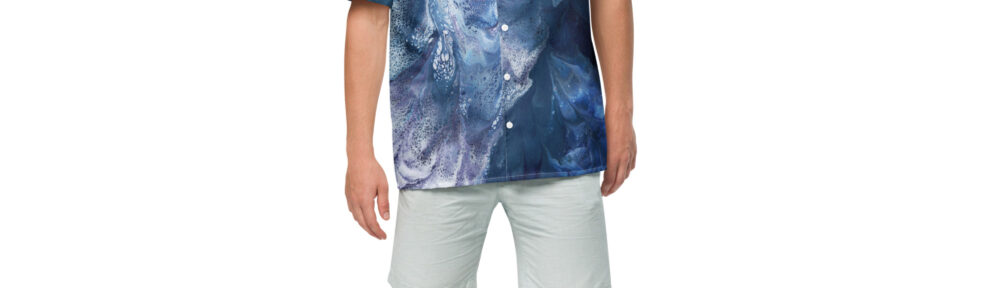 Waterfall Pool: Unisex button shirt Button-Up Shirts waterfall pool