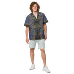 Melted Rainbow: Unisex button shirt Button-Up Shirts melted rainbow Melted Rainbow: Unisex button shirt