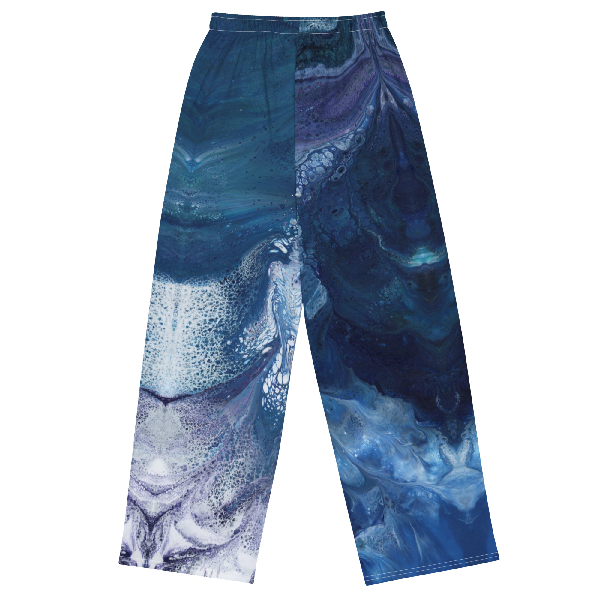 Waterfall Pool: All-over print unisex wide-leg pants Clothing waterfall pool Waterfall Pool: All-over print unisex wide-leg pants - Image 2