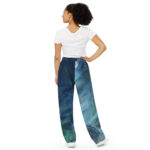 Wave Over Sandbank: All-over print unisex wide-leg pants