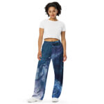Waterfall Pool: All-over print unisex wide-leg pants