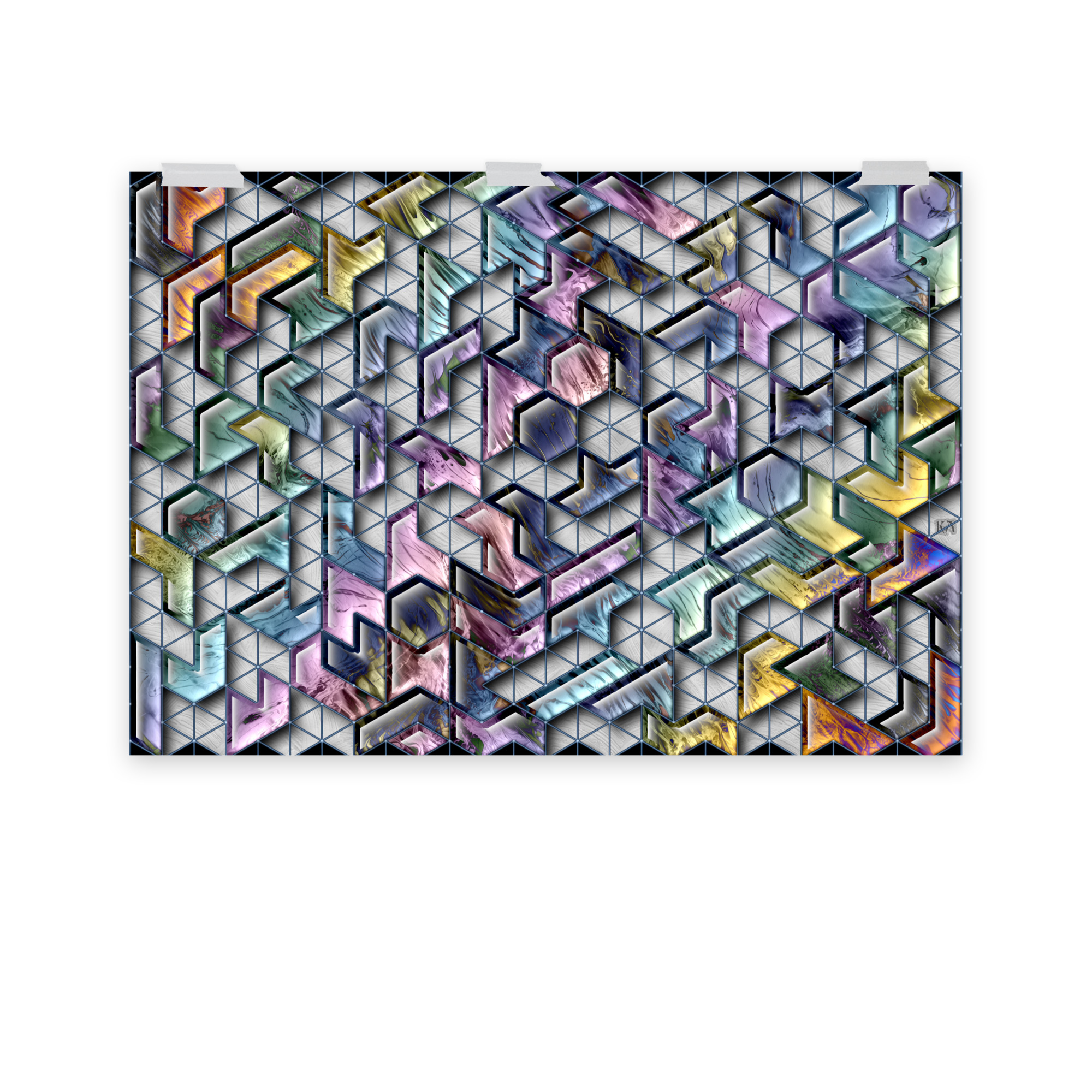 Tessellation 4: Print Prints tessellation 4 Tessellation 4: Print - Image 12