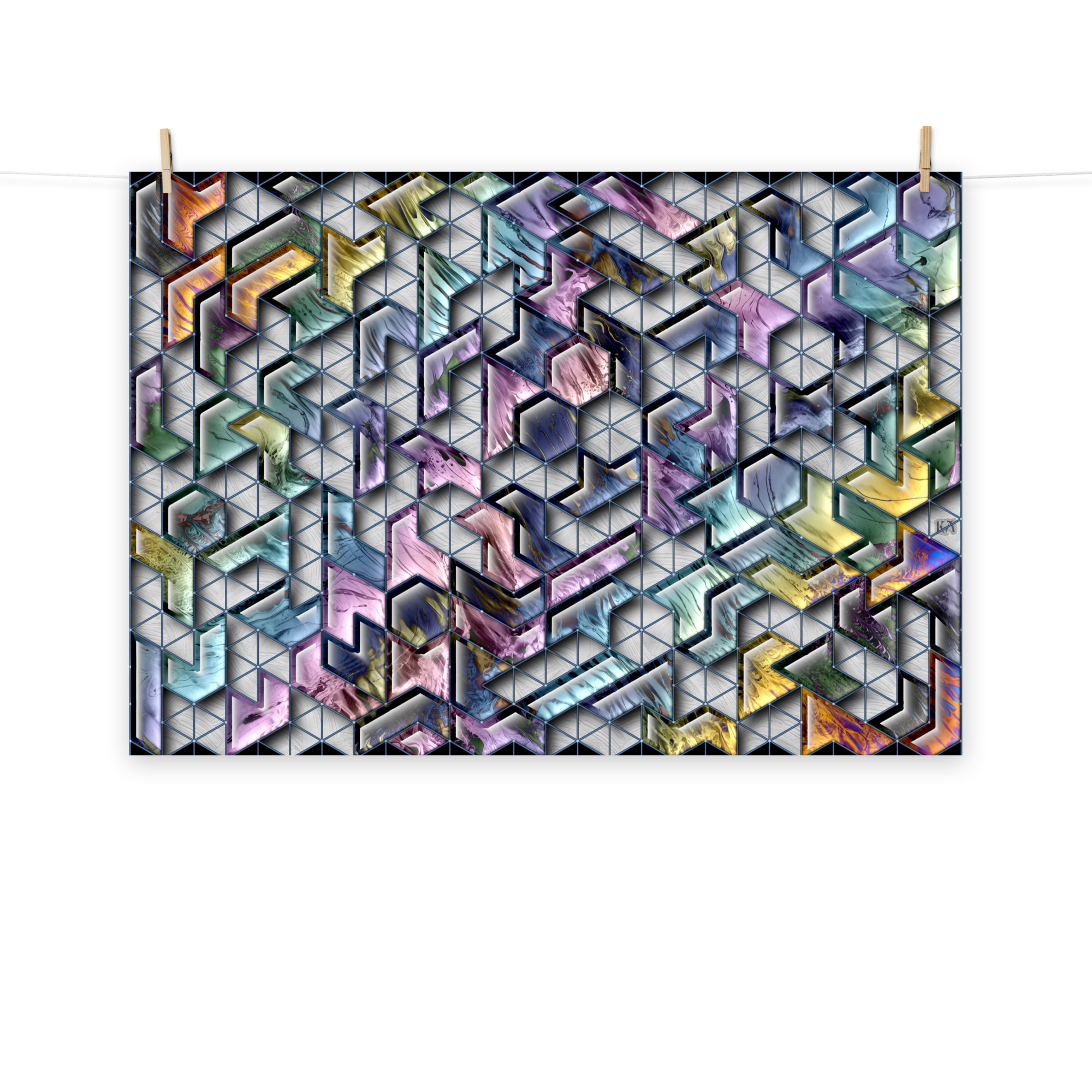 Tessellation 4: Print Prints tessellation 4 Tessellation 4: Print - Image 10