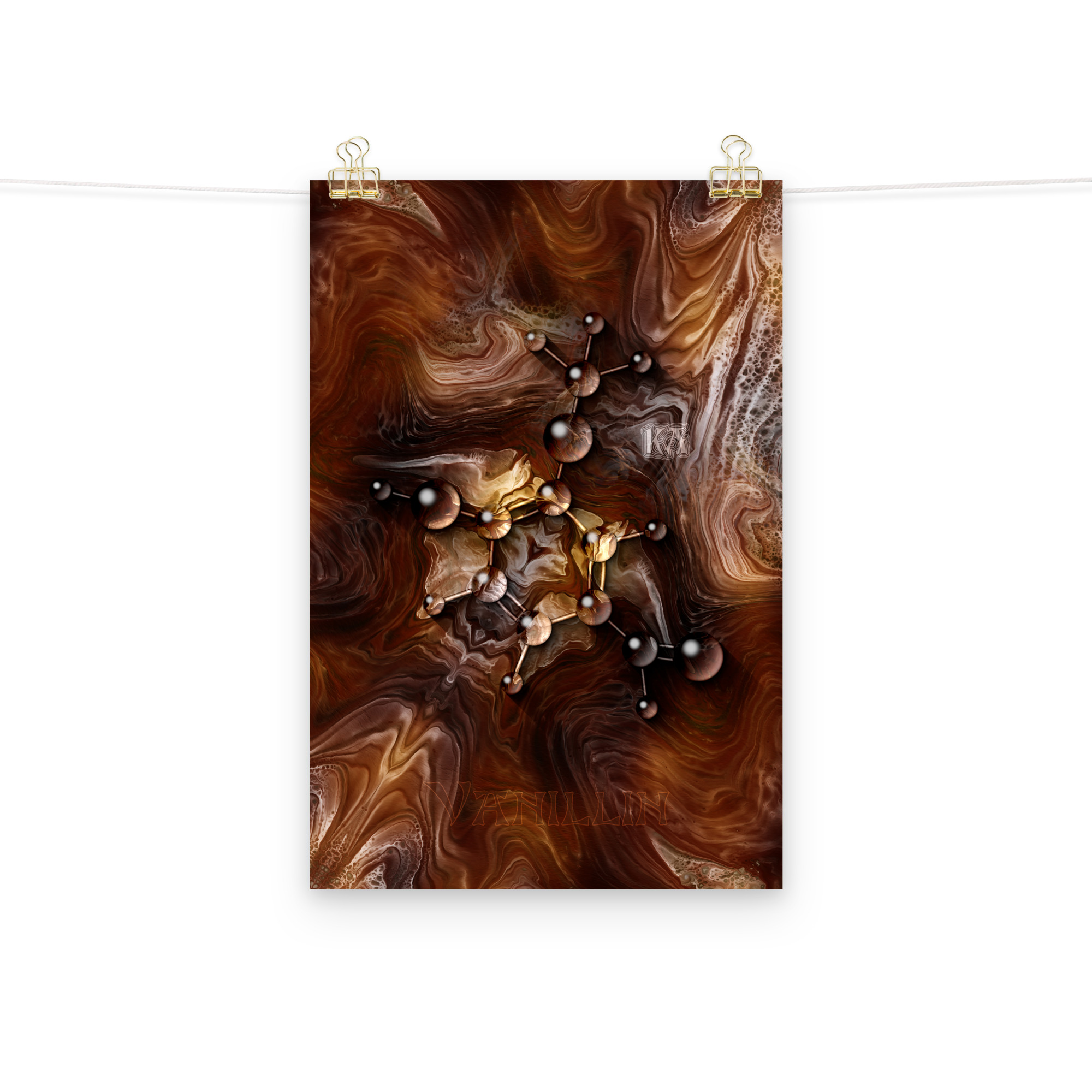 Vanillin Molecule 2: Print Prints vanillin molecule 2 Vanillin Molecule 2: Print - Image 3