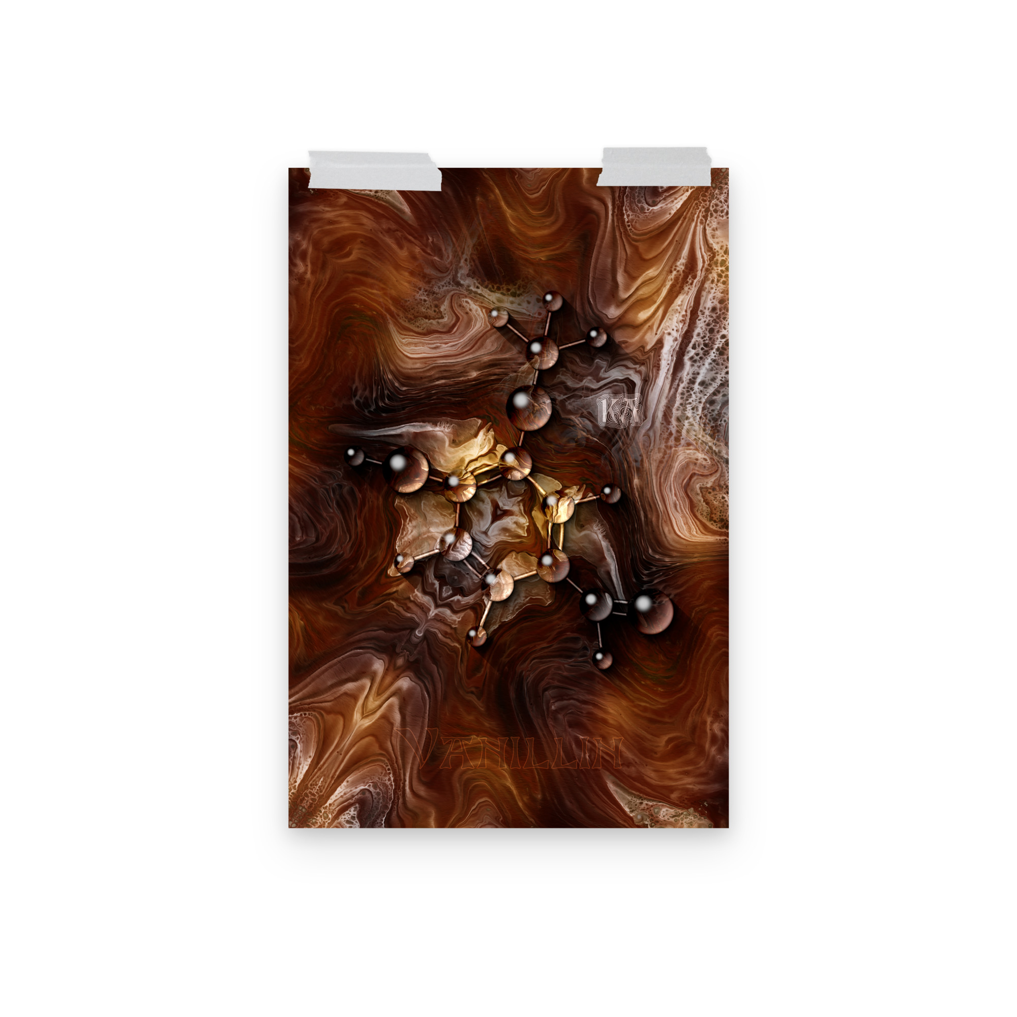 Vanillin Molecule 2: Print Prints vanillin molecule 2 Vanillin Molecule 2: Print - Image 4