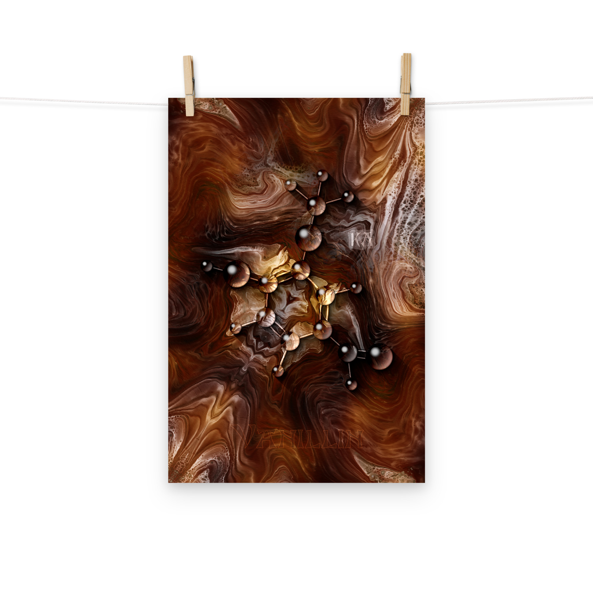 Vanillin Molecule 2: Print Prints vanillin molecule 2 Vanillin Molecule 2: Print - Image 2