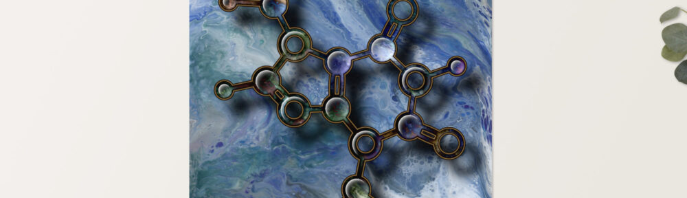 Theobromine Molecule: Print Prints theobromine molecule