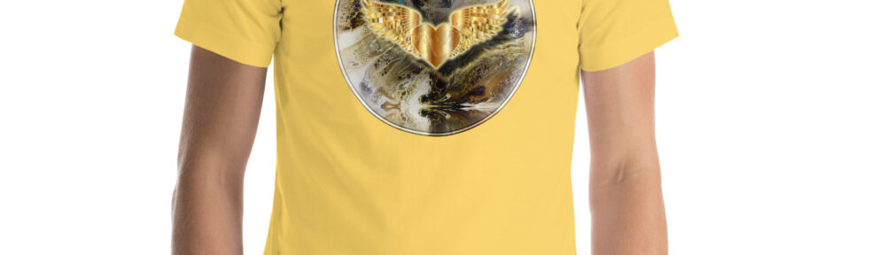 Winged Heart: Unisex t-shirt Clothing winged heart