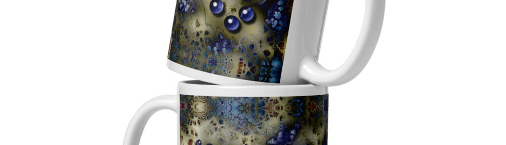 Valley of Tears and Bluebells: White glossy mug Mugs valley of tears and bluebells